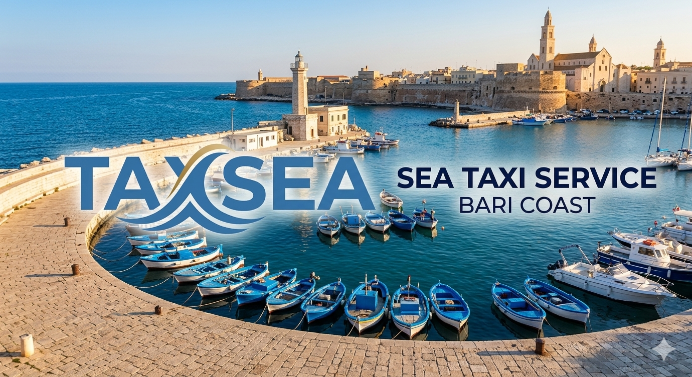 Gozzo tradizionale pugliese TaxSea - boat trip bari taxi mare navetta marittima